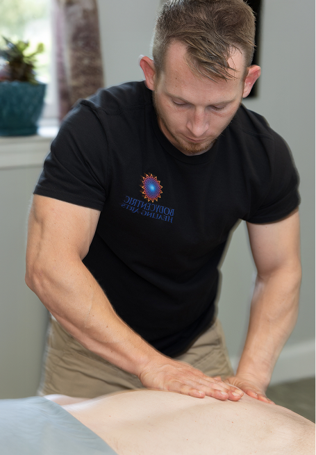 Bodycentric Healing Arts therapist with client